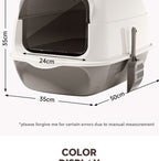 Extra Large Cat Litter Box Fully Enclosed Extra Large Odor-Isolating Easy-to-Clean Cat Toilet Pet Supplies