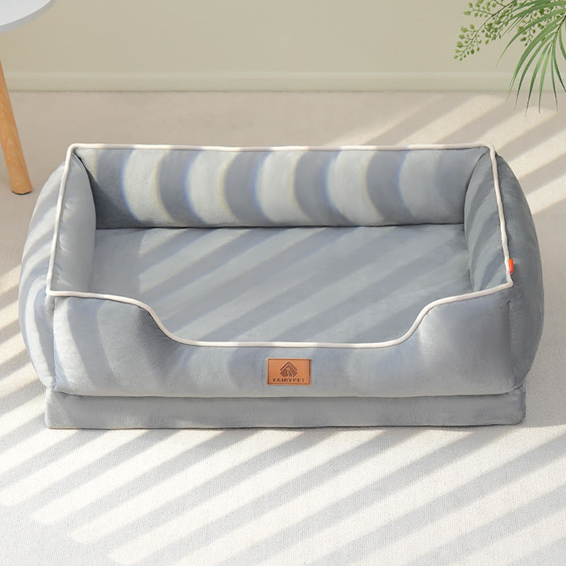 Dog Bed All-Season Pet Bed Non-Slip Pet Mat Medium Dog Yuanbao Shape Dog Mat Dog Bed Pet Mat