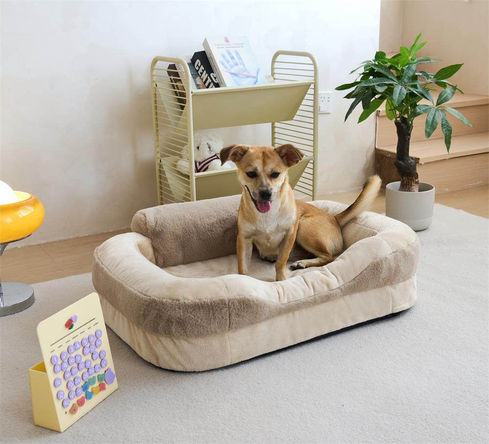 Rabbit fur crystal fleece pet bed; Thickened rabbit hair crystal fleece pet pad; Winter warmth for cat beds and dog beds; Pet supplies mat; Pet sofa