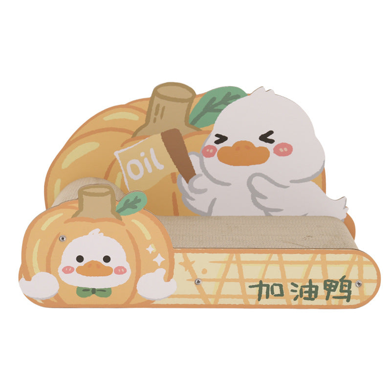 Extra-large cat scratch-board sofa; Wear-resistant and does not shed chips; Cat scratch-board corrugated paper cat bed integrated; Suitable for all seasons