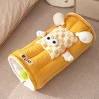 Dual-purpose tunnel mat cat bed cat mat; Play and sleep integrated cat bed Pet supplies