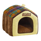 Winter warm pet bed; Small and medium-sized dogs suitable for all seasons; Luxury villa cat house