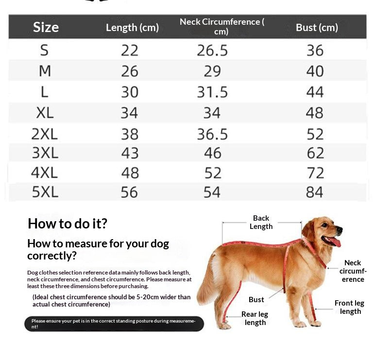 One-piece dog cotton-padded jacket for the chest and back; Autumn and winter dog cotton-padded jacket with zipper on the back; Warm and thickened chest and back one-piece design