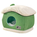 Snow house-shaped pet bed; Cartoon semi-enclosed thickened cat and dog beds; Detachable and washable pet bed