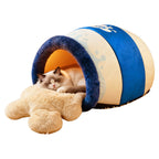 "Milk Can Pet Bed" Winter warm dog beds and cat beds; Yogurt bottle-shaped pet bed