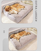 All-season universal large dog sleeping pad, thickened and enlarged, detachable and washable cat and dog pet bed