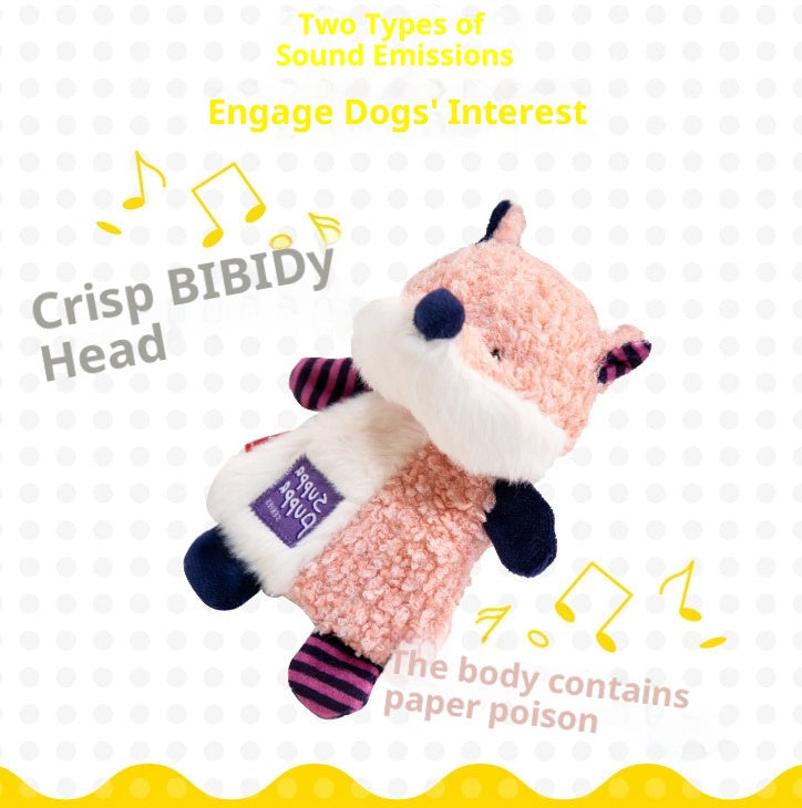 Dog toy noise paper; Tooth-grinding plush sound-making toy Puppies relieve boredom. Puppy pet toys