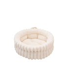 Cloud Three-dimensional Pet Round Bed: Thickened large dog mat for pet beds; Moisture-proof and warm dog bed A small round dog and cat bed