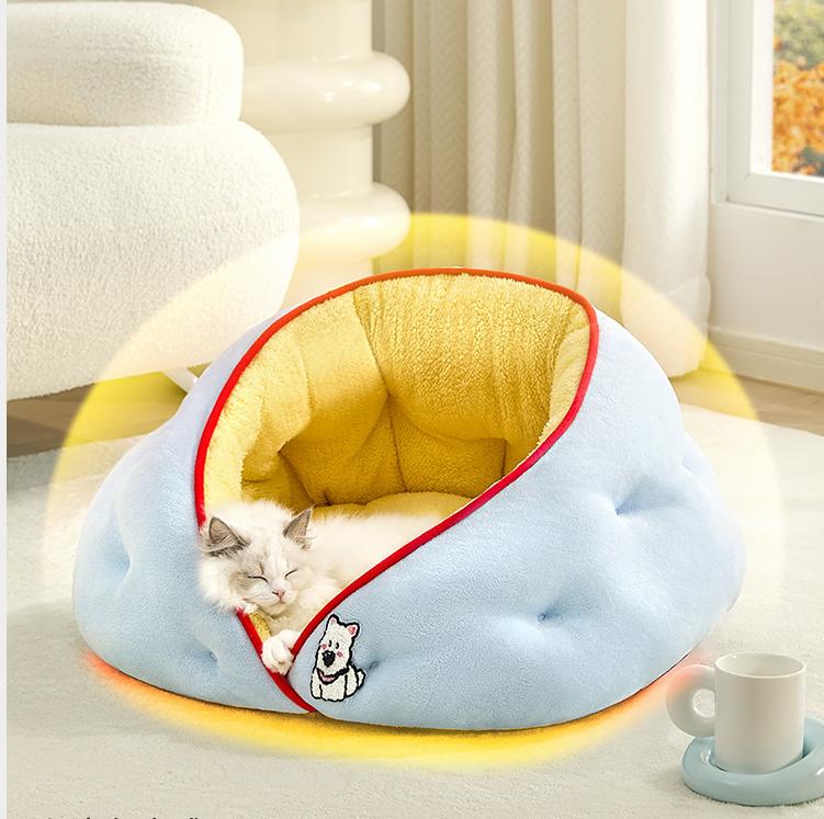 Semi-enclosed InS-style pet bed; Cats sleep in cat beds. All-season pet bed; Dog mat sofa, princess bed, cat bed