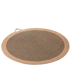 Rattan pet round mat: Cat mat for sleeping; Wear-resistant and non-flaking pet supplies; Rattan mat cat ice pad Floor mat cat scratcher