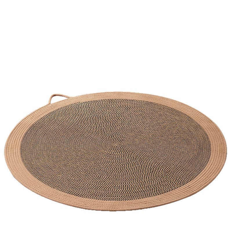 Rattan pet round mat: Cat mat for sleeping; Wear-resistant and non-flaking pet supplies; Rattan mat cat ice pad Floor mat cat scratcher