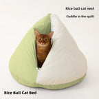 Cat Bed Cat Blanket Sleeping Bag Winter Warm Cat Pocket Winter Sleeping Nest Enclosed Pet Bed