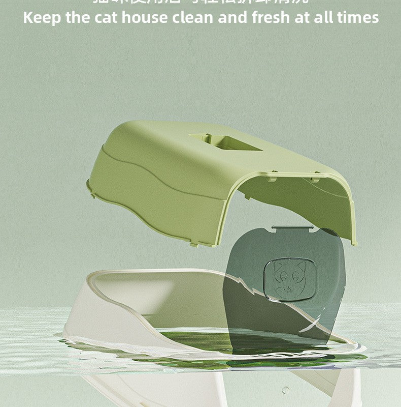 Oversized Litter Box Disinfection Deodorant Fully Enclosed Cat Toilet Litter Box Bason Extra Large Splash-Proof Wholesale