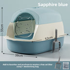 Oversized Litter Box Disinfection Deodorant Fully Enclosed Cat Toilet Litter Box Bason Extra Large Splash-Proof Wholesale