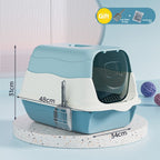 Oversized Litter Box Disinfection Deodorant Fully Enclosed Cat Toilet Litter Box Bason Extra Large Splash-Proof Wholesale