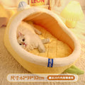 Mango-shaped cat bed Winter warm, enclosed and secure cat bed; Cats sleep in their beds, dog beds, sofas, and cat shelters