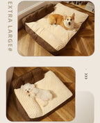 All-season universal large dog sleeping pad, thickened and enlarged, detachable and washable cat and dog pet bed