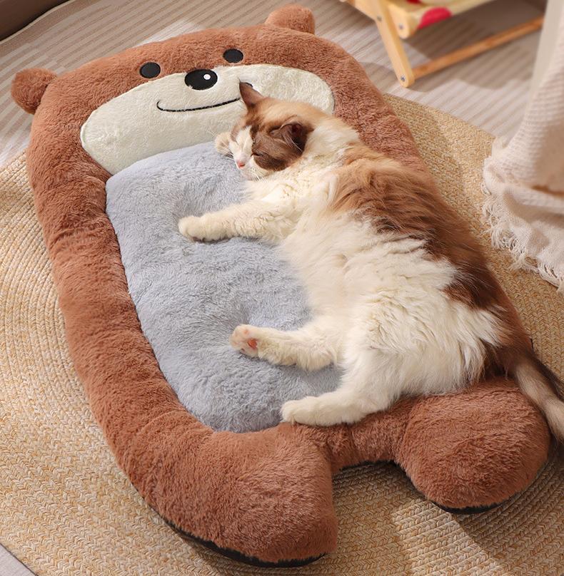 Little Bear pet mat All-season cat mat; Winter warm pet sleeping pad; Cat bed and dog bed mat; Suitable for both cats and dogs