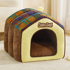 Winter warm pet bed; Small and medium-sized dogs suitable for all seasons; Luxury villa cat house