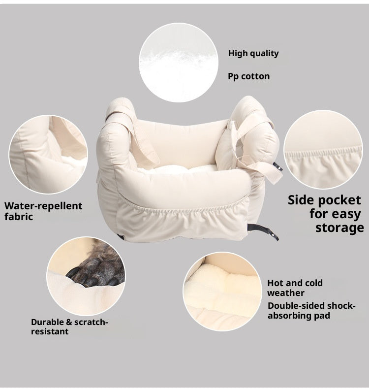 Pet car bed ;All-season outdoor safety seat ;Universal car bed for cats and dogs