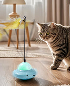 Multi-functional cat toy; Laser + cat teaser two-in-one pet cat toy