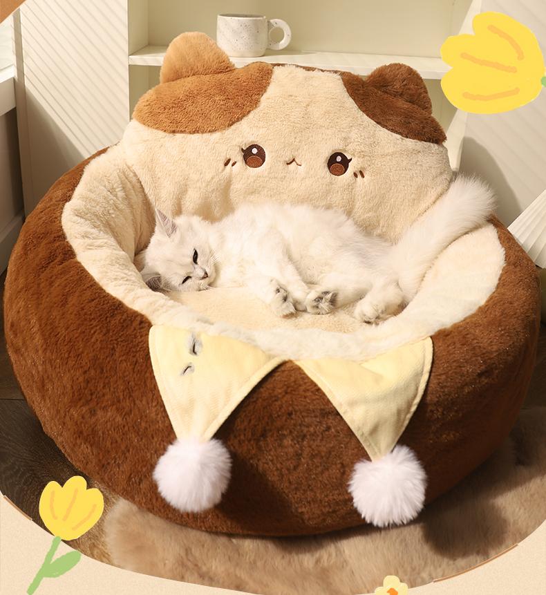 Winter warm cat mat for cat bed Sleeping cat house and dog bed; Suitable for all seasons; Cat sleeping pad Winter cat bed Pet sofa