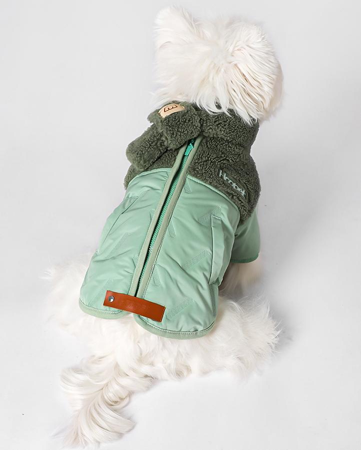 Dog autumn and winter cotton-padded jacket; Ultrasonic quilted cotton clothing Anti-shedding and warm clothes for puppies and kittens when they go out