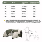 Dog autumn and winter windbreaker and cotton-padded jacket; Windproof, warm and waterproof; High-brightness and highly reflective dog cotton-padded clothing