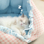 Semi-enclosed InS-style pet bed; Cats sleep in cat beds. All-season pet bed; Dog mat sofa, princess bed, cat bed