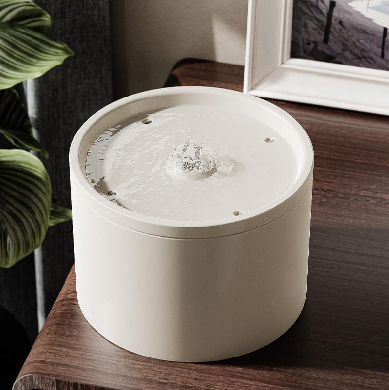 Pet ceramic water dispenser Cat automatic water dispenser Flowing silent circulating filtration ceramic water feeder Pet supplies