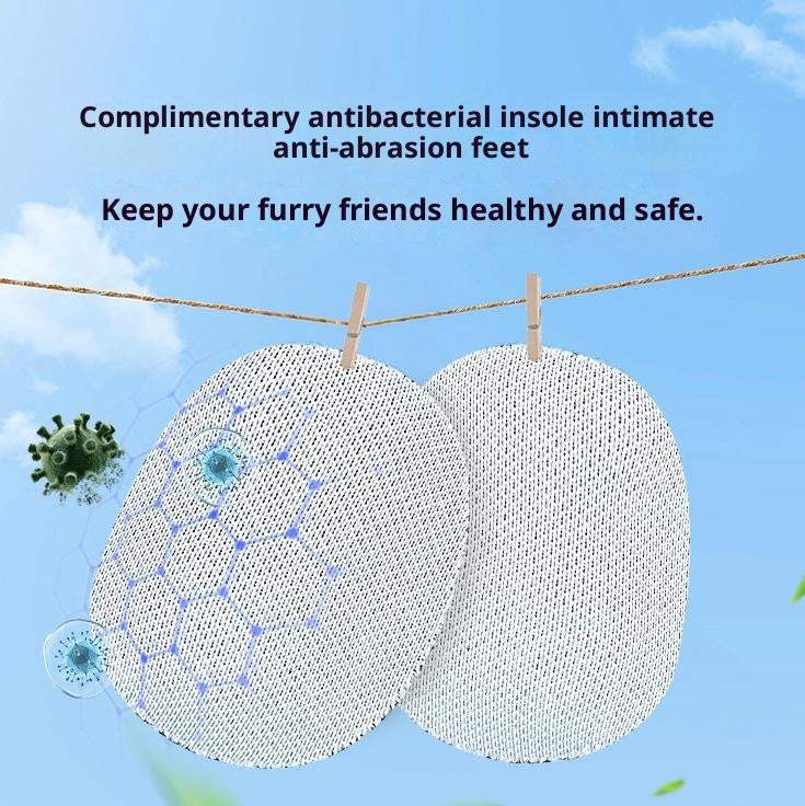 One-click knob to shrink dog shoes; Four dog shoe covers that are dirt-resistant and durable for going out all year round