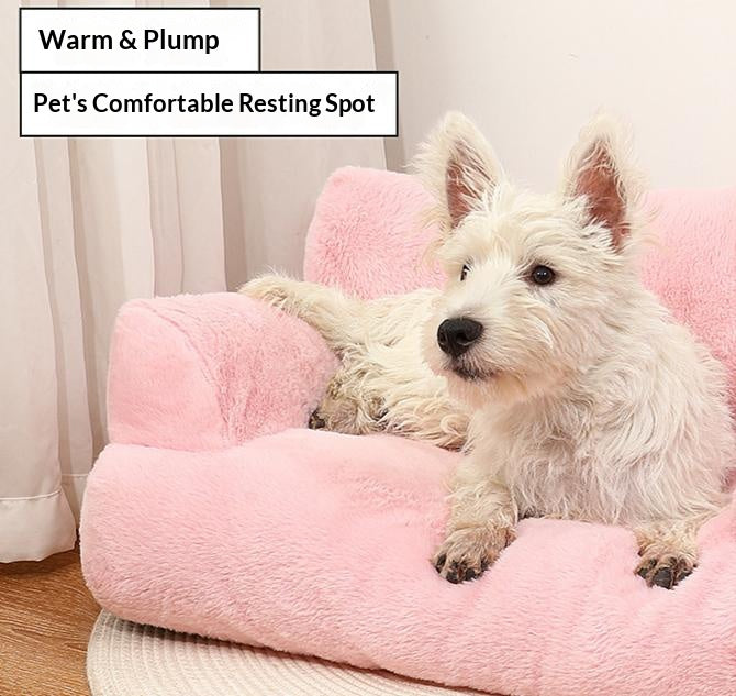 Plush sofa pet bed; Cat bed, large cat bed, pet bed; Cat sofa Winter warm dog and pet bed supplies