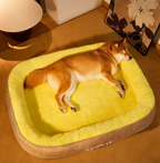 Family cat and dog pet bed, neck guard, warm and comfortable without shedding, suitable for all seasons, detachable and washable. Suitable for small and medium-sized pets