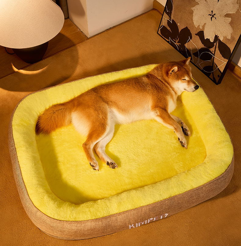 Family cat and dog pet bed, neck guard, warm and comfortable without shedding, suitable for all seasons, detachable and washable. Suitable for small and medium-sized pets