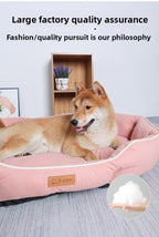 Dog Bed All-Season Pet Bed Non-Slip Pet Mat Medium Dog Yuanbao Shape Dog Mat Dog Bed Pet Mat