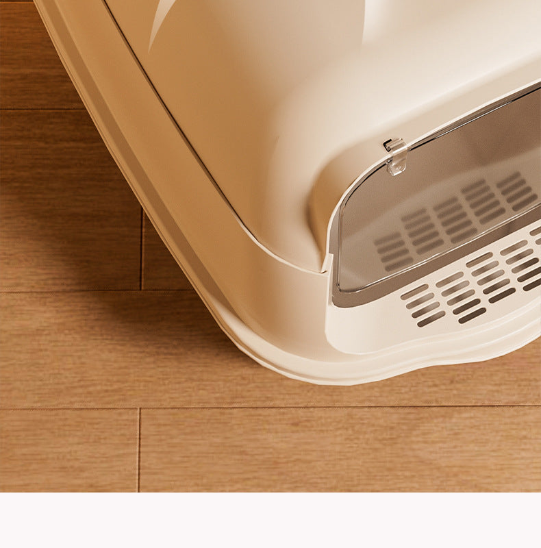 Extra Large Cat Litter Box Fully Enclosed Extra Large Odor-Isolating Easy-to-Clean Cat Toilet Pet Supplies