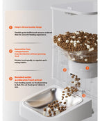 Intelligent pet feeder; Fully automatic feeding machine Moisture-proof integrated cat feeder