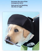Simple and fashionable patchwork big dog raincoat; Waterproofing for medium and large-sized dogs when going out in the rain; Pet outings for spring and summer