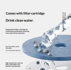 Pet ceramic water dispenser Cat automatic water dispenser Flowing silent circulating filtration ceramic water feeder Pet supplies