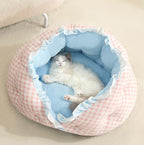 Semi-enclosed InS-style pet bed; Cats sleep in cat beds. All-season pet bed; Dog mat sofa, princess bed, cat bed