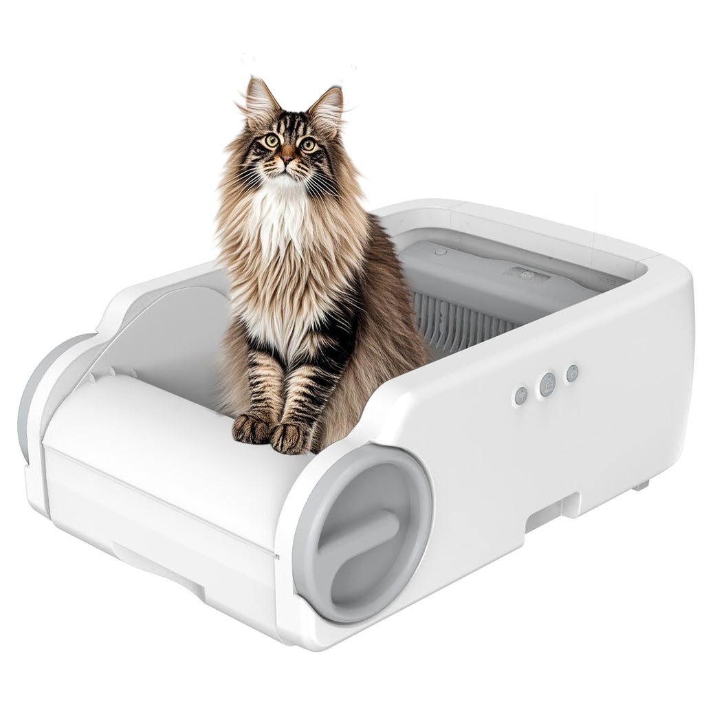 Automatic Litter Scooper Cat Litter Box Pet Cat Smart Litter Box Cleaning Device Anti-Splash Cat Toilet WiFi Control
