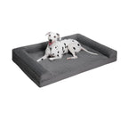 Detachable memory foam dog bed; Four-season universal cool fabric dog bed; The dog bed can be washed and disassembled in summer