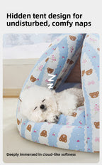 Wholesale Dog House Tent Winter Warm Enclosed Safe Small Dog Sleeping Dog House All Seasons