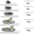 Dog Bed All-Season Pet Bed Non-Slip Pet Mat Medium Dog Yuanbao Shape Dog Mat Dog Bed Pet Mat