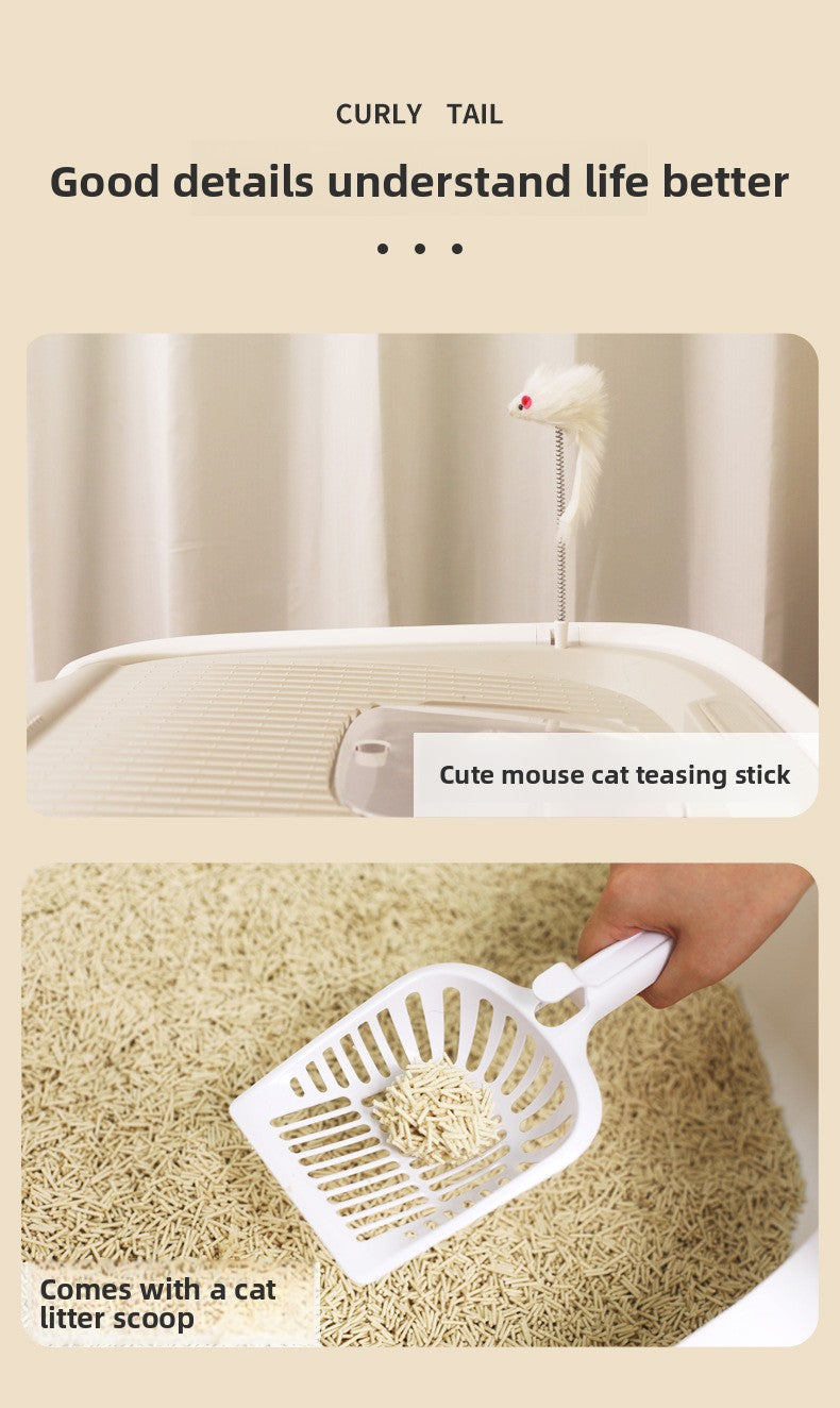 Cat Litter Box Fully Enclosed Deodorizing Cat Litter Scoop Top Entry Pmax Space Cat Litter Tray Cat Toilet Cat Supplies