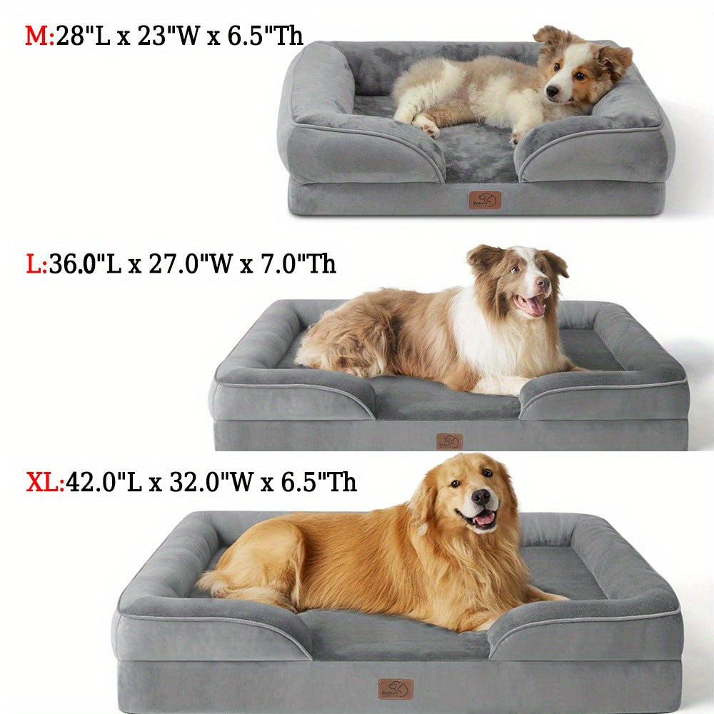 All-season suitable medium and large-sized dog kennels; Removable and washable pet sofa cushions; Dirt-resistant, waterproof and warm in autumn and winter