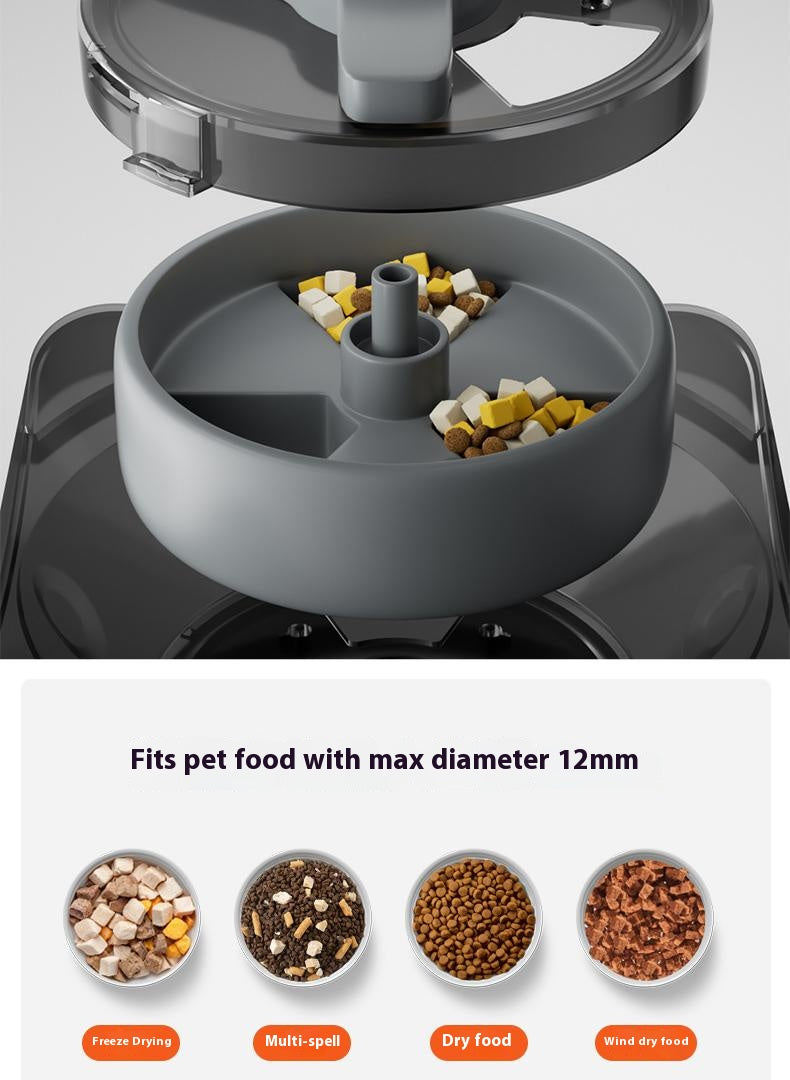 Intelligent pet feeder; Fully automatic feeding machine Moisture-proof integrated cat feeder