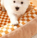 Arc-shaped dog kennel Warm pet bed for autumn and winter Sleeping dog MATS for medium and large-sized dogs; Cat bed and dog mat