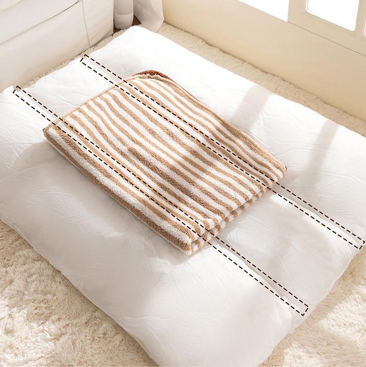 Warm striped pad dog bed; Medium and large-sized dogs; Pet bed pads for big dogs and cats; Cat bed and dog mat