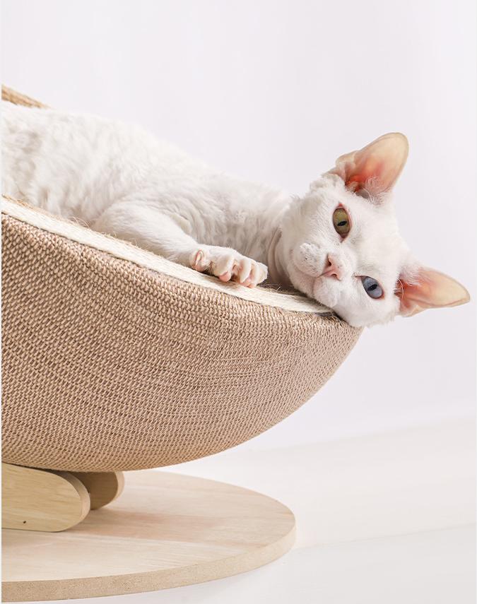 Indoor hemp rope cat scratchers and cat beds integrated. Large-sized cats, scratching cats, ball scratching cats, basin scratching cats toys